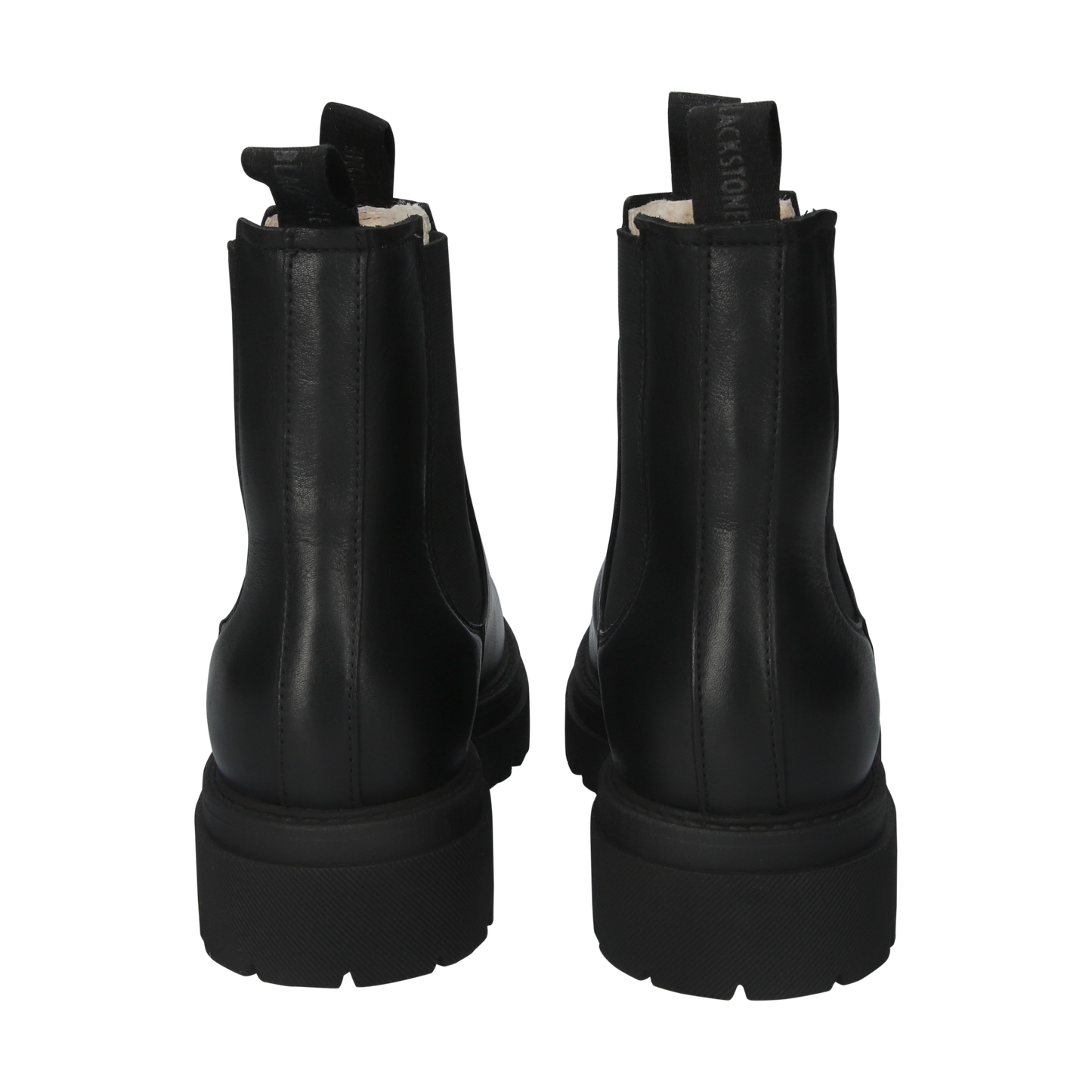BLACKSTONE SMILLA BLACK LEATHER SHEEPSKIN CHELSEA BOOTS