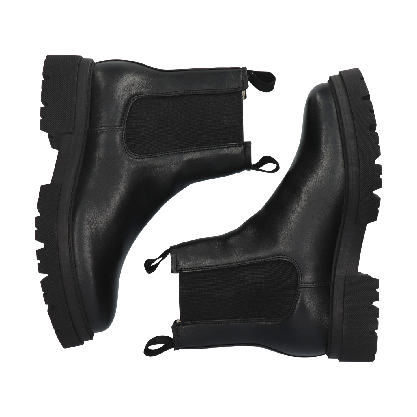 BLACKSTONE SMILLA BLACK LEATHER SHEEPSKIN CHELSEA BOOTS
