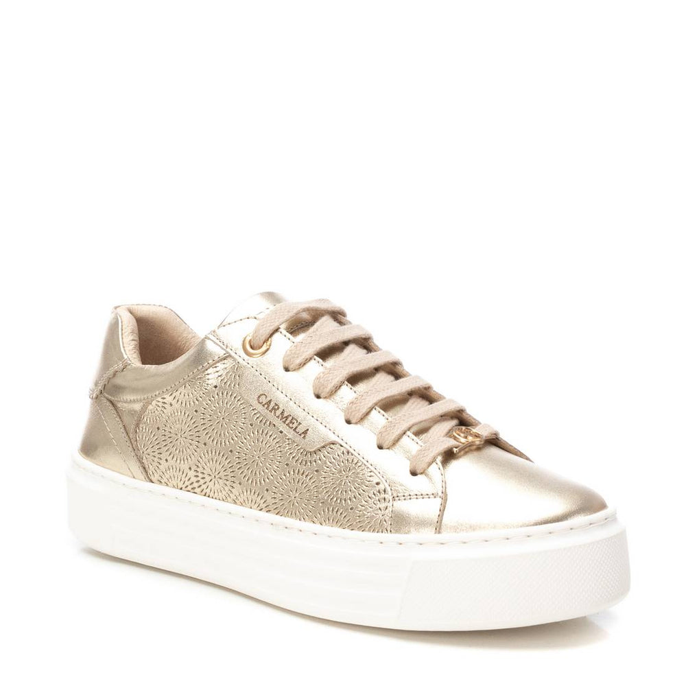 CARMELA 126058 GOLD LEATHER TRAINER