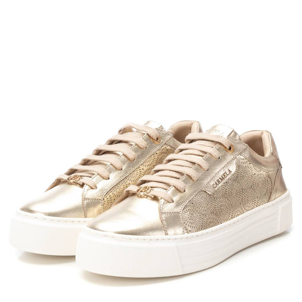 CARMELA 126058 GOLD LEATHER TRAINER