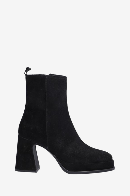 ALPE 2749 BLACK SUEDE PLATFORM BOOT