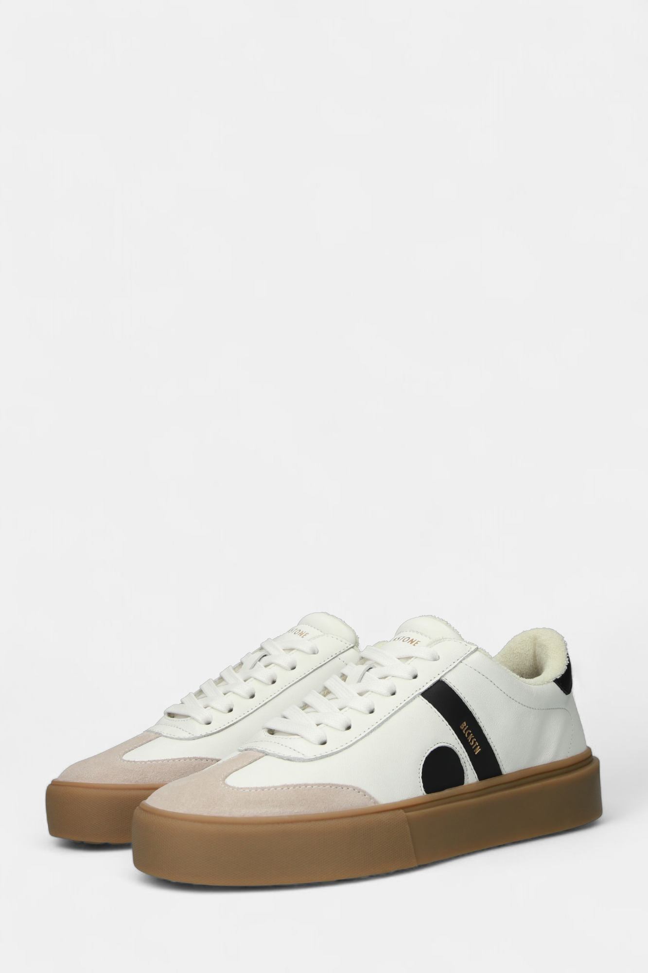 BLACKSTONE 280 WHITE LEATHER TRAINER