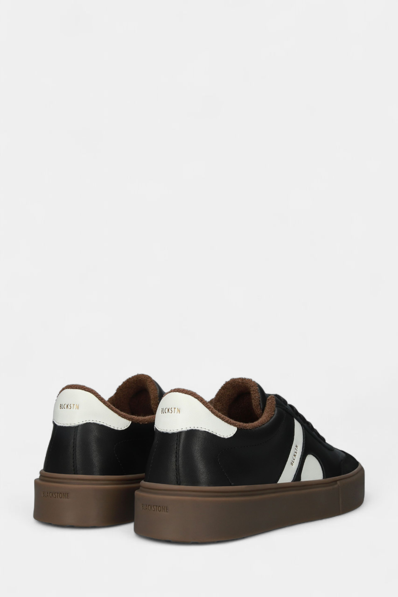 BLACKSTONE 280 BLACK LEATHER TRAINER