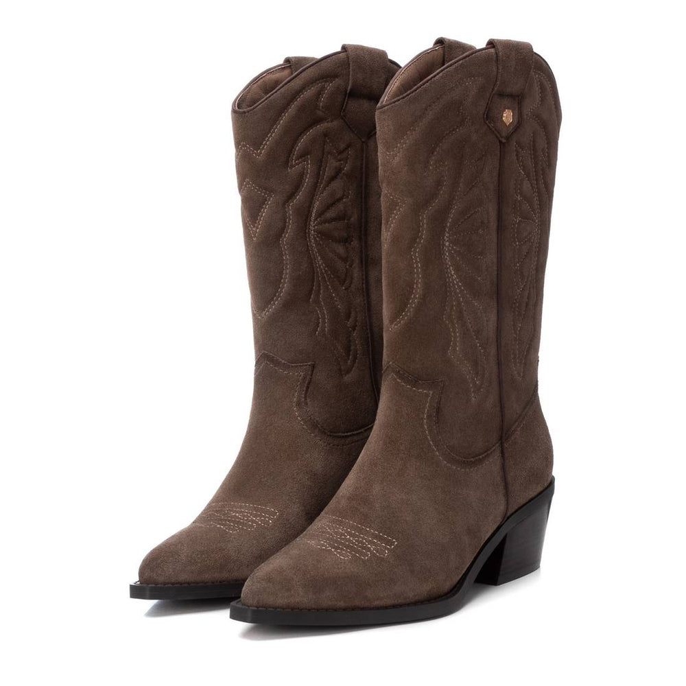 CARMELA 161882 TAUPE SUEDE COWBOY BOOT