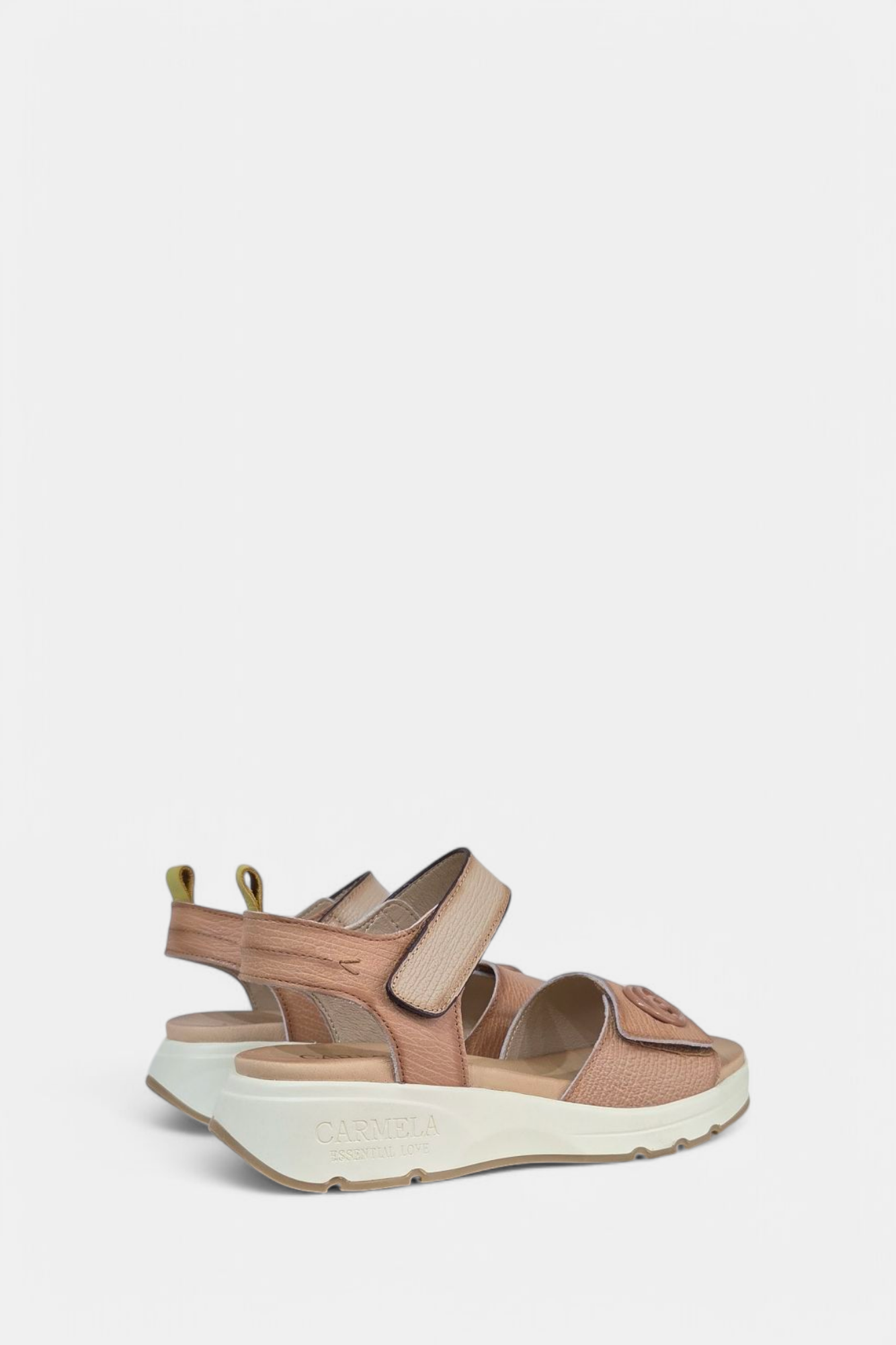 CARMELA 162309 CAMEL LEATHER WEDGE SANDAL