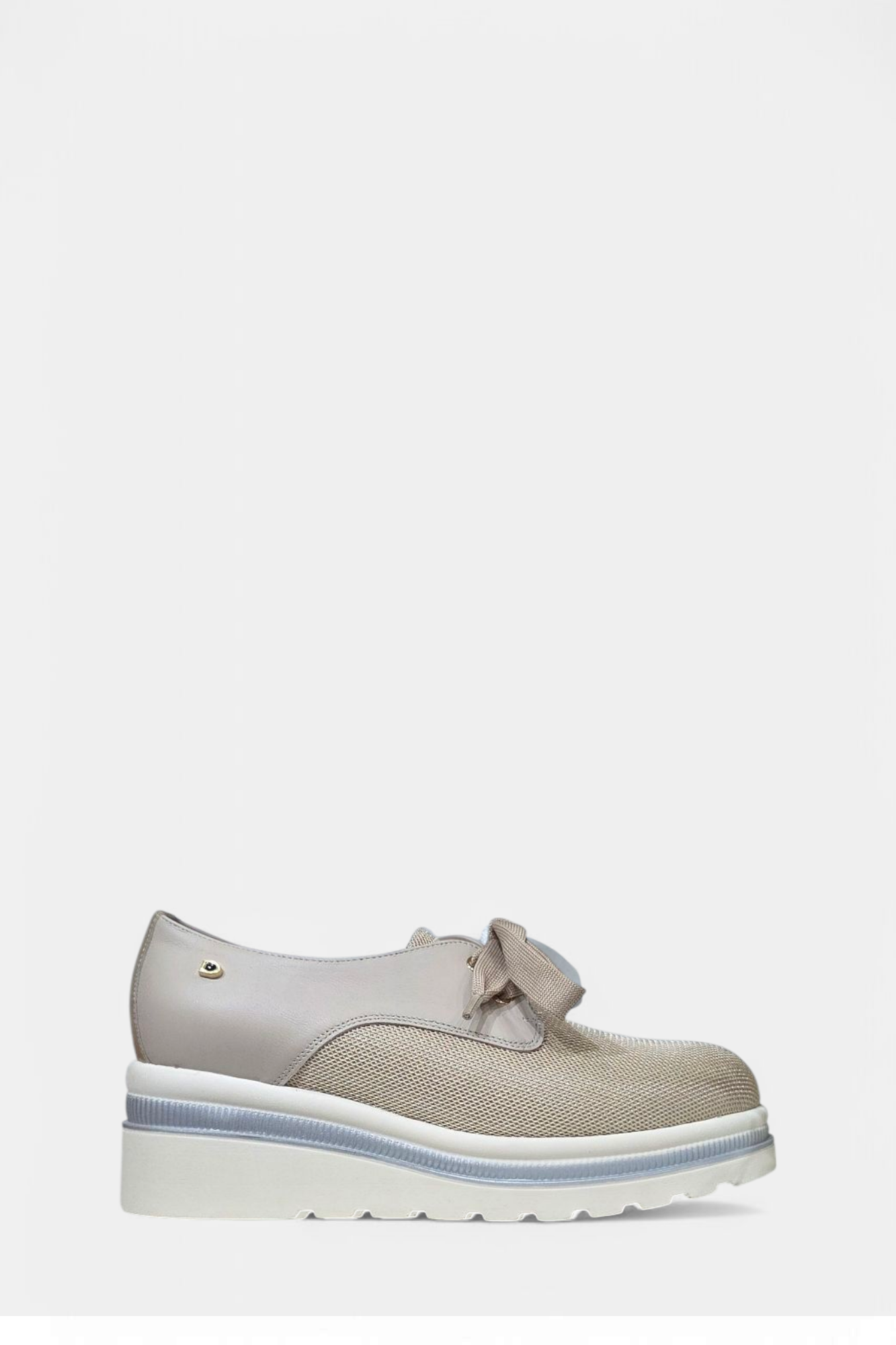 DONNA SERENA 5572 BEIGE/GOLD CHUNKY FLATFORM