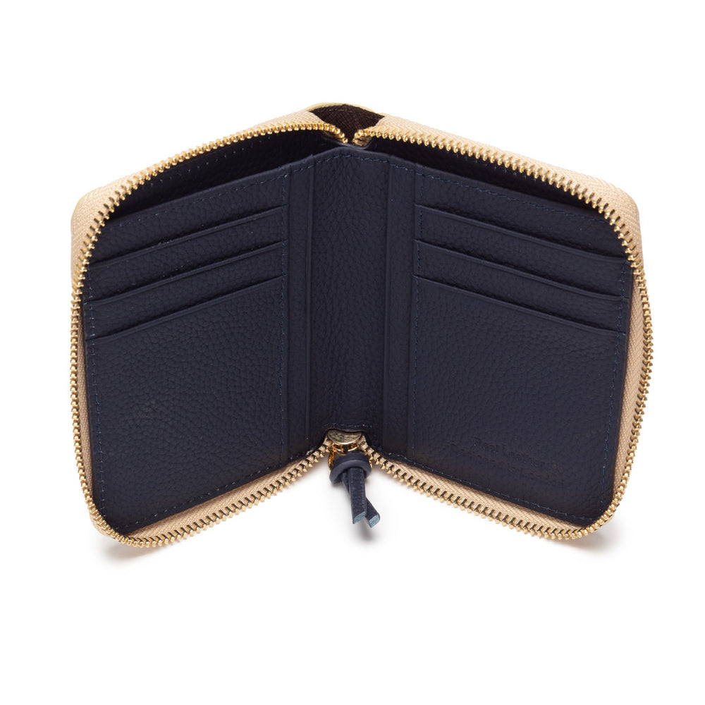 ELIE BEAUMONT GOLD LEATHER WALLET