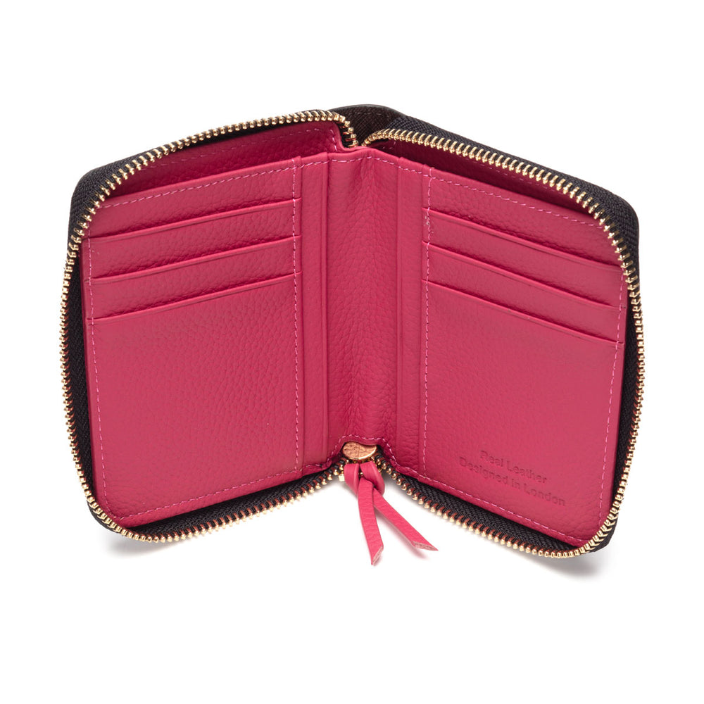 ELIE BEAUMONT BLACK LEATHER WALLET