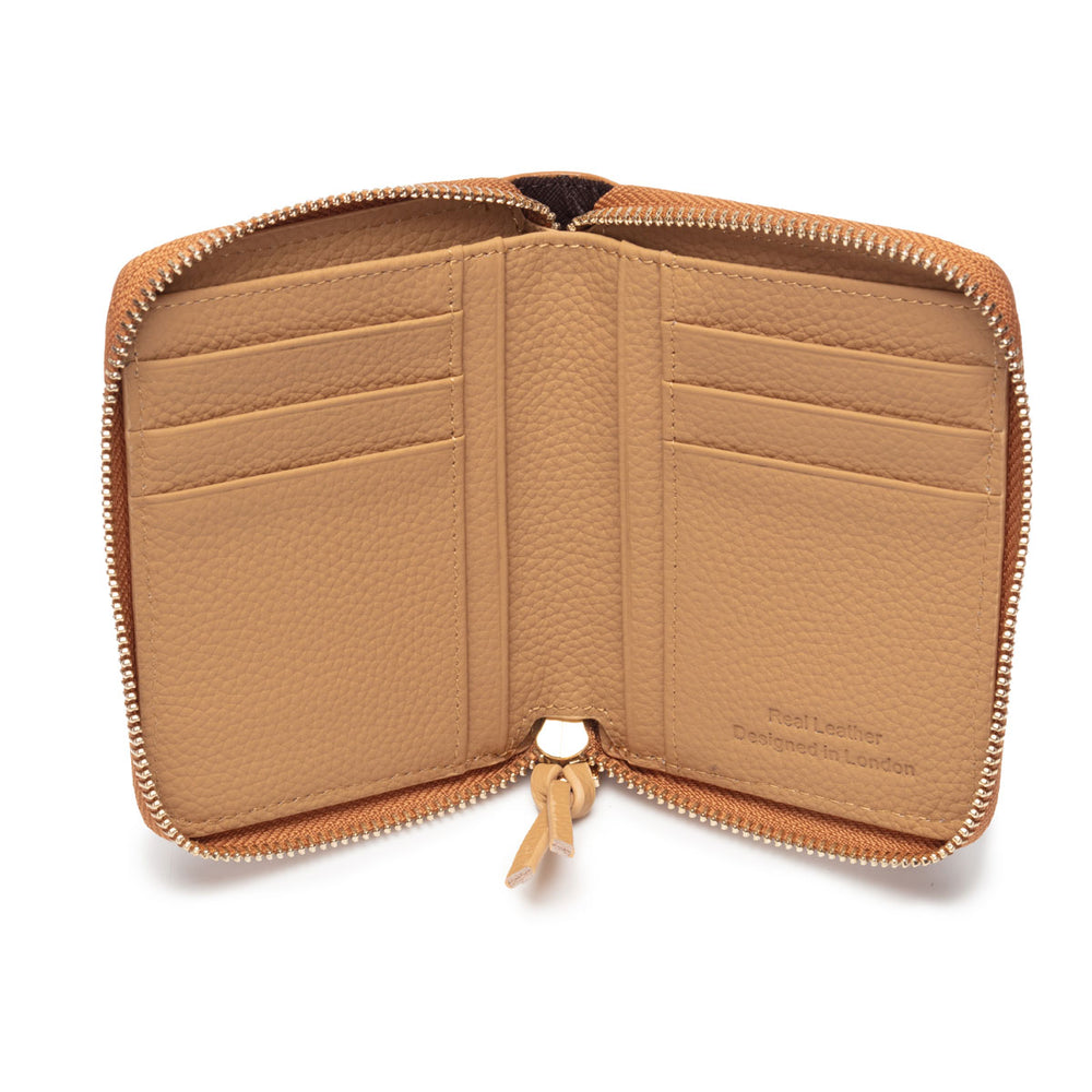 ELIE BEAUMOUNT TAN LEATHER WALLET