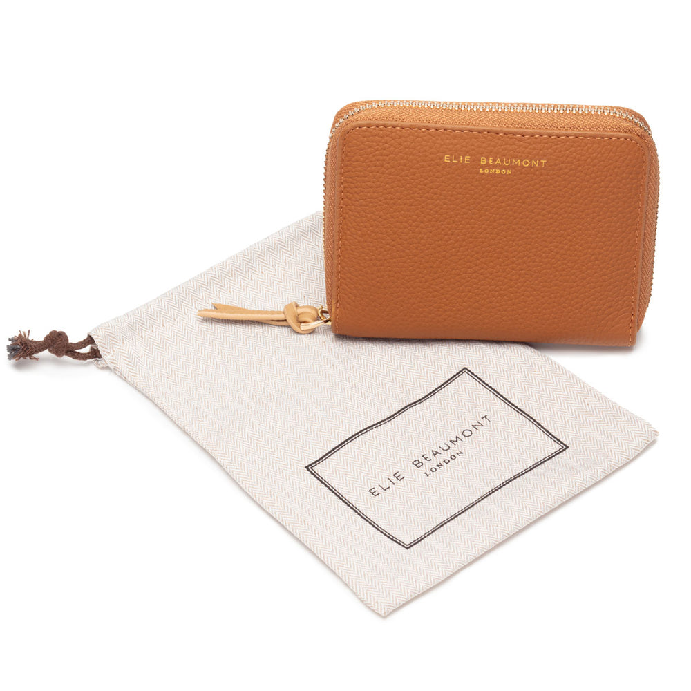 ELIE BEAUMOUNT TAN LEATHER WALLET