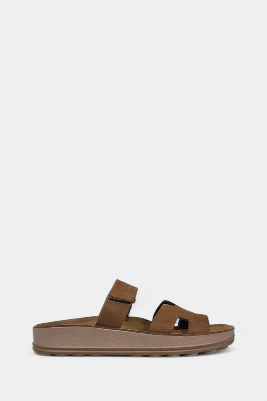 FANTASY SANDALS BIANCA BROWN SUEDE SANDALS