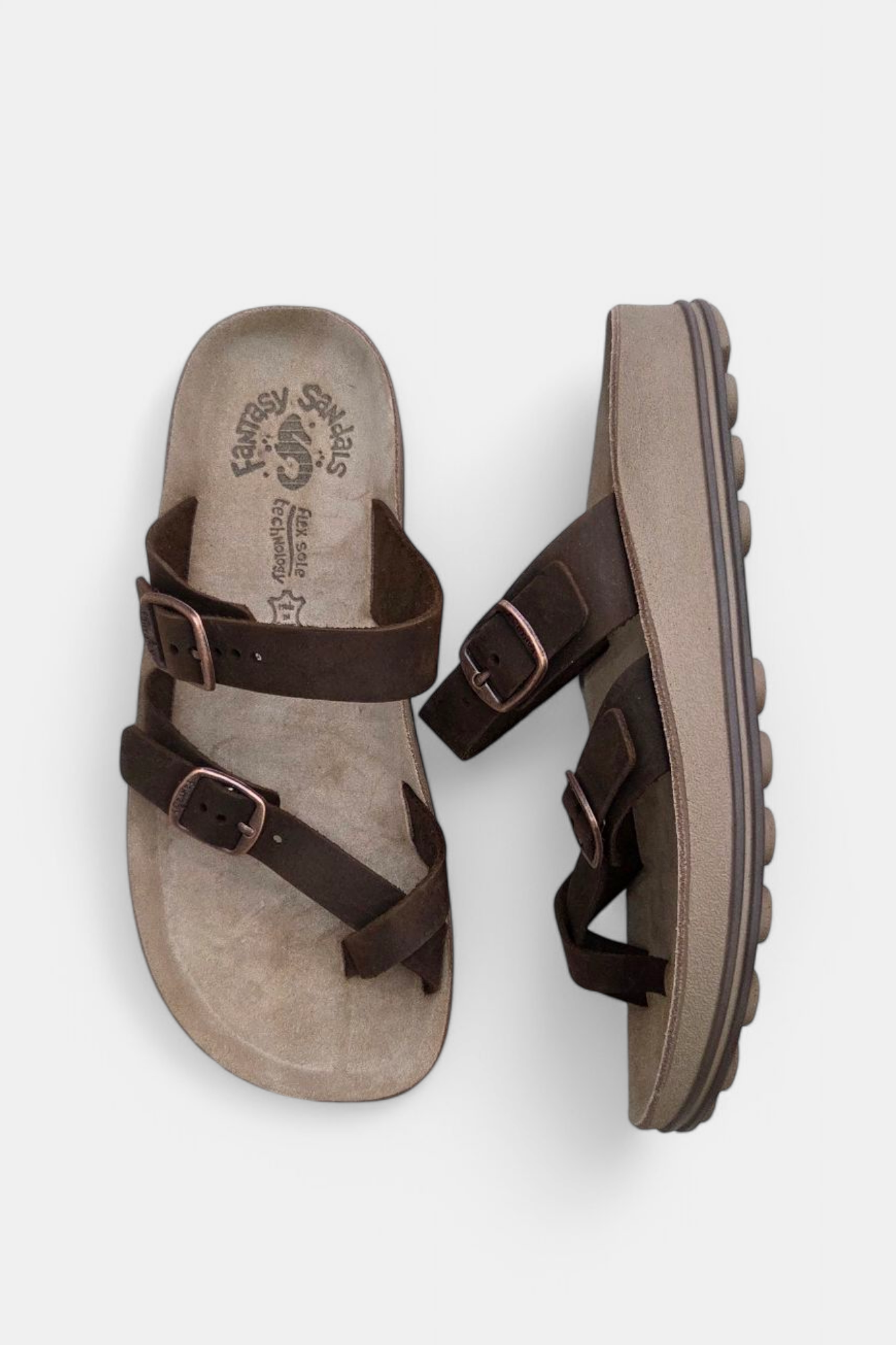 FANTASY SANDALS CATERINA BROWN SANDALS