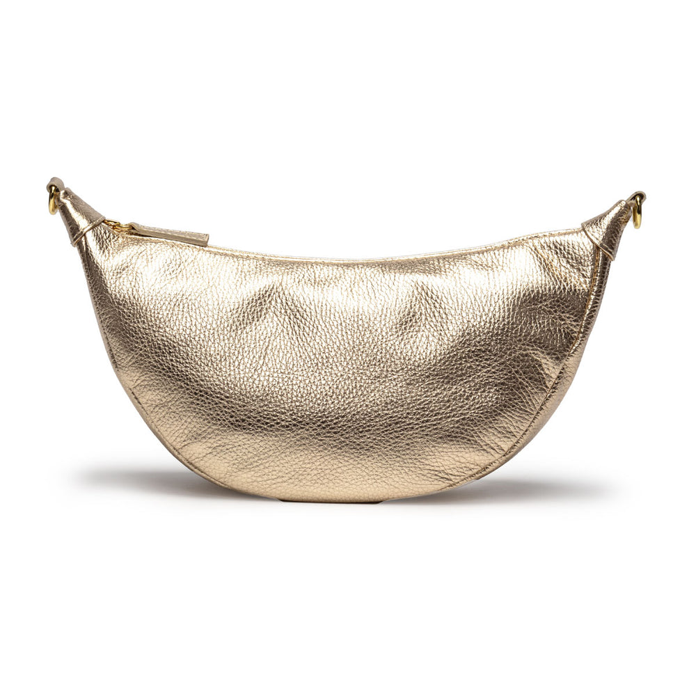 ELIE BEAUMONT HOBO GOLD LEATHER BAG
