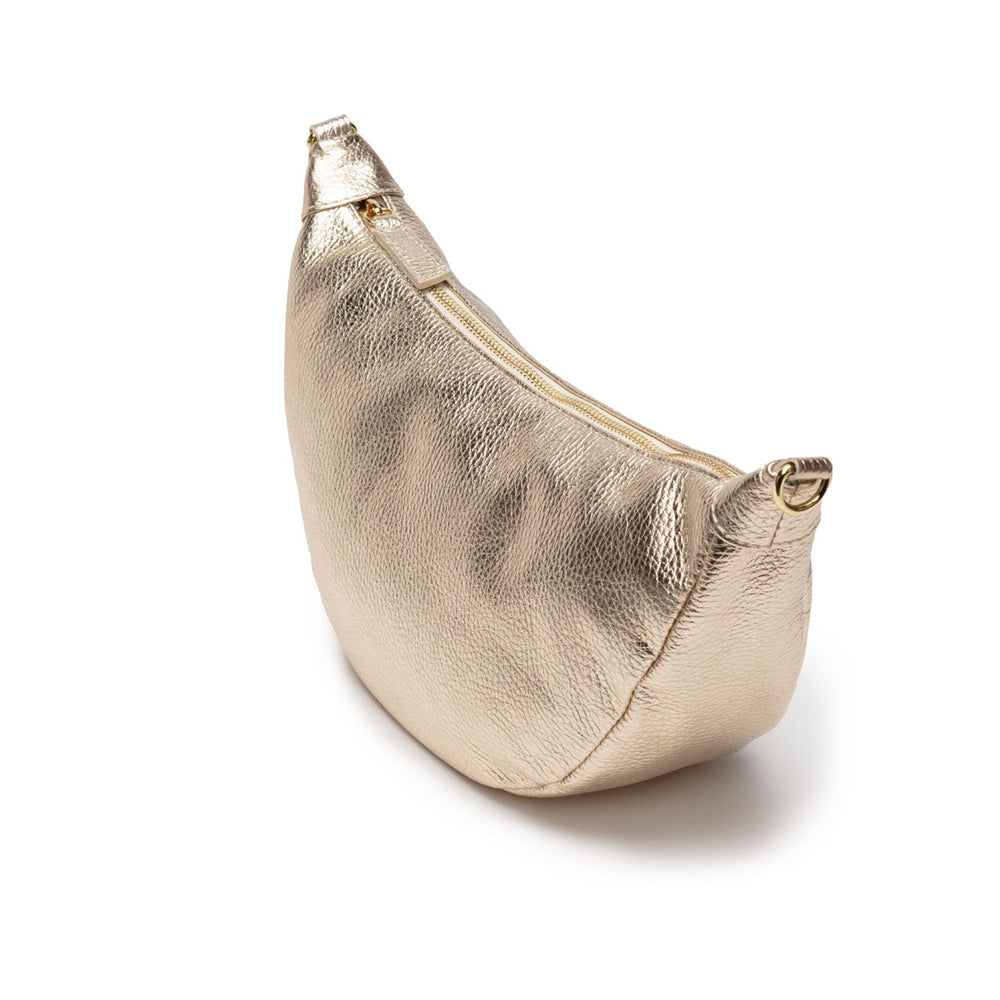 ELIE BEAUMONT HOBO GOLD LEATHER BAG