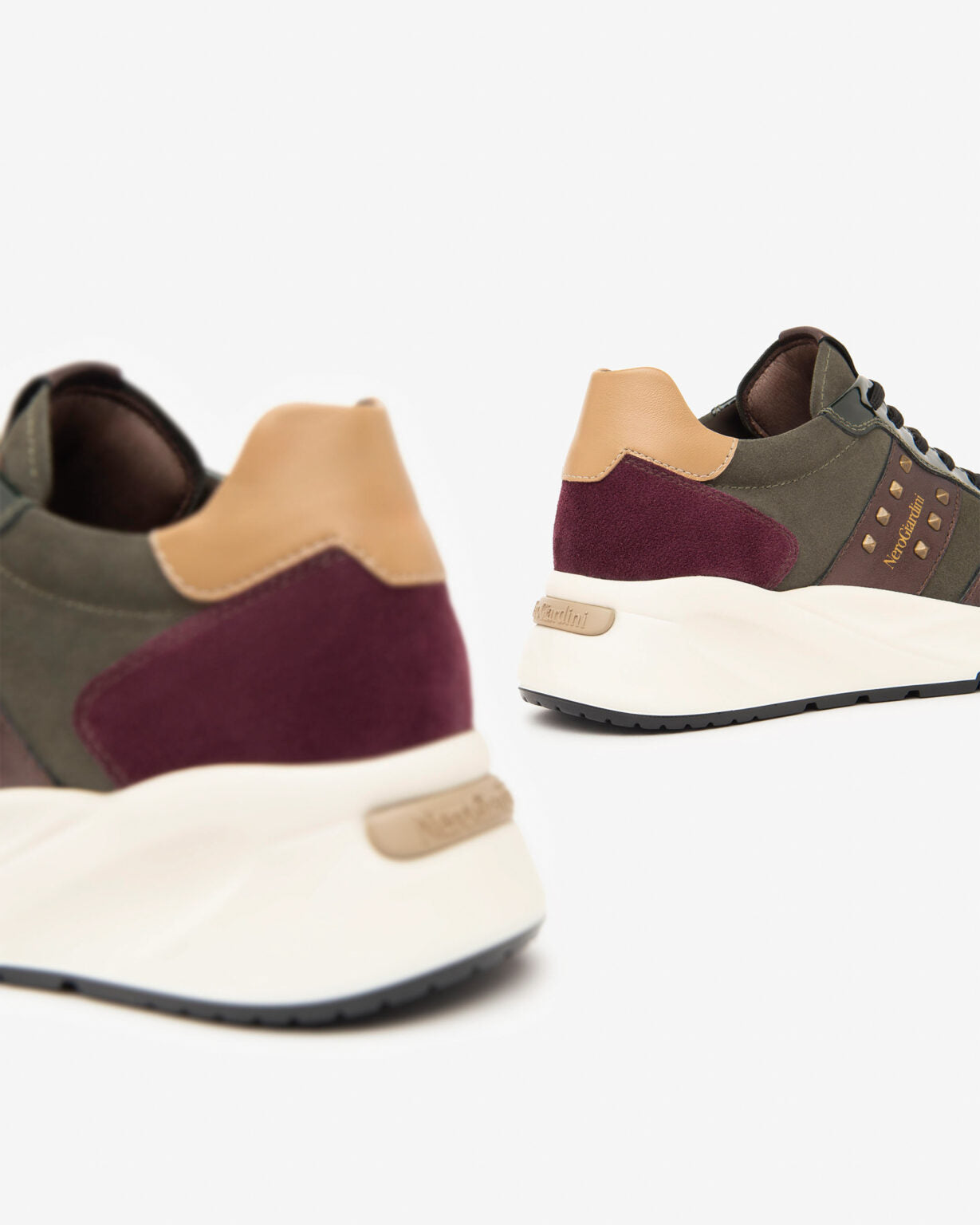 NEROGIARDINI 411525 KHAKI COMBO TRAINER