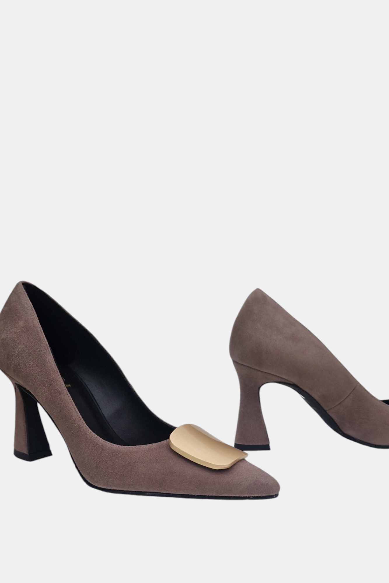 LODI RUDILA MINK LEATHER SUEDE HEEL