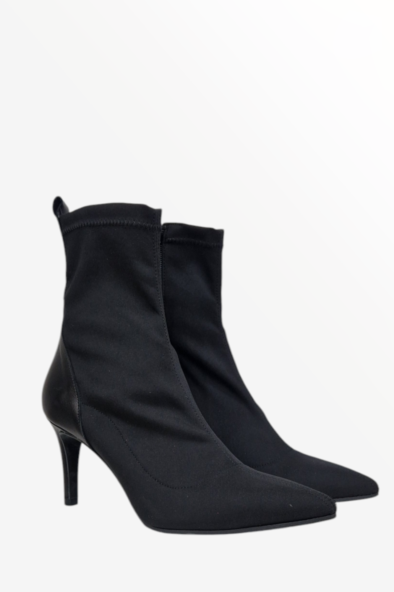 MARIAN SHOES 2620 BLACK LYRCA LEATHER SOCK BOOT