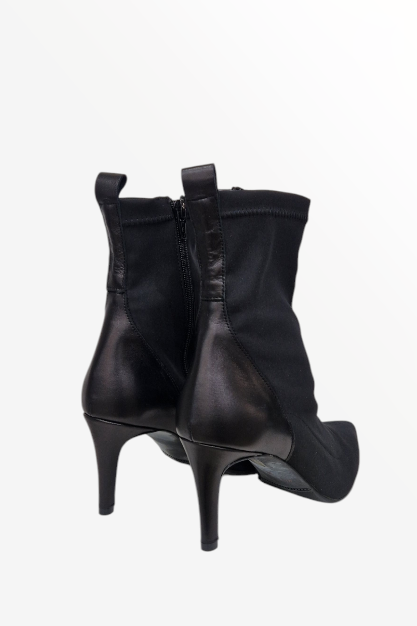 MARIAN SHOES 2620 BLACK LYRCA LEATHER SOCK BOOT