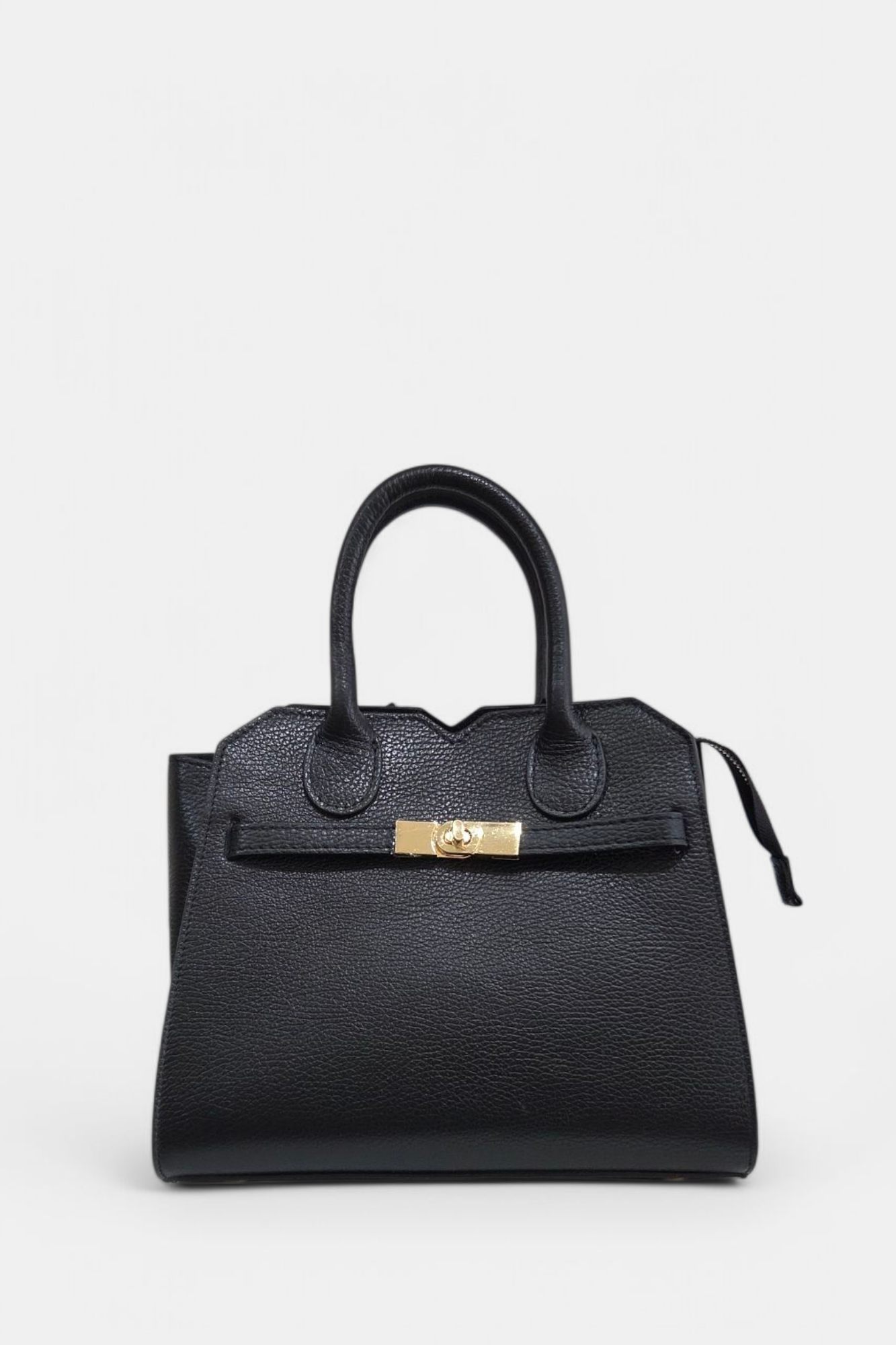 MARLON JO JO MEDIUM BLACK LEATHER BAG