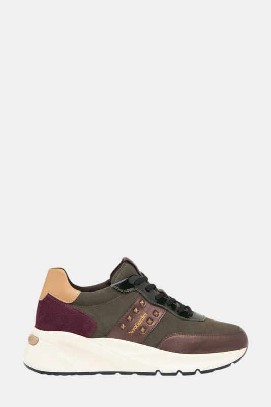 NEROGIARDINI 411525 KHAKI COMBO TRAINER
