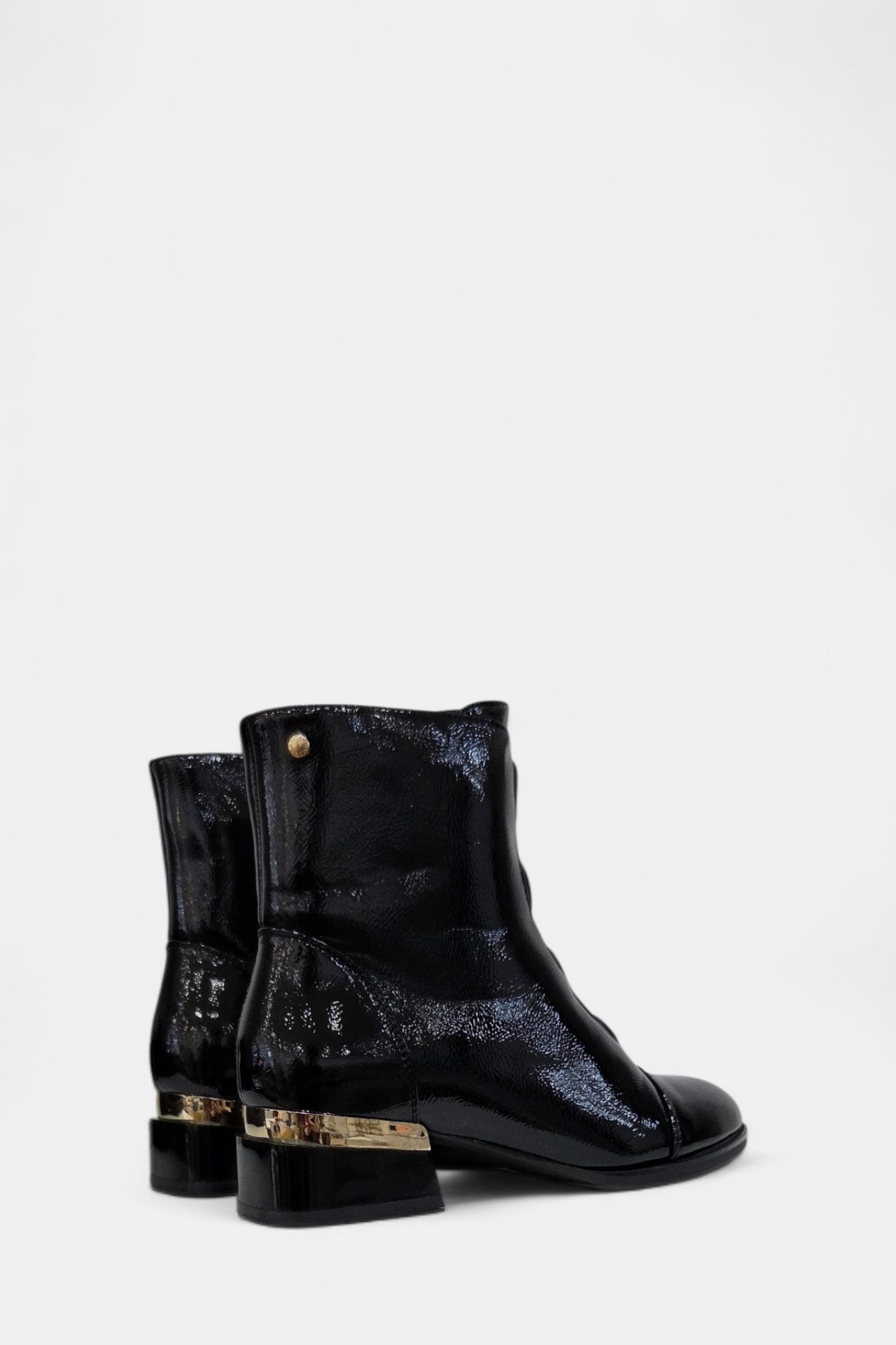 PATRIZIO COMO LIEGANES BLACK PATENT BOOT