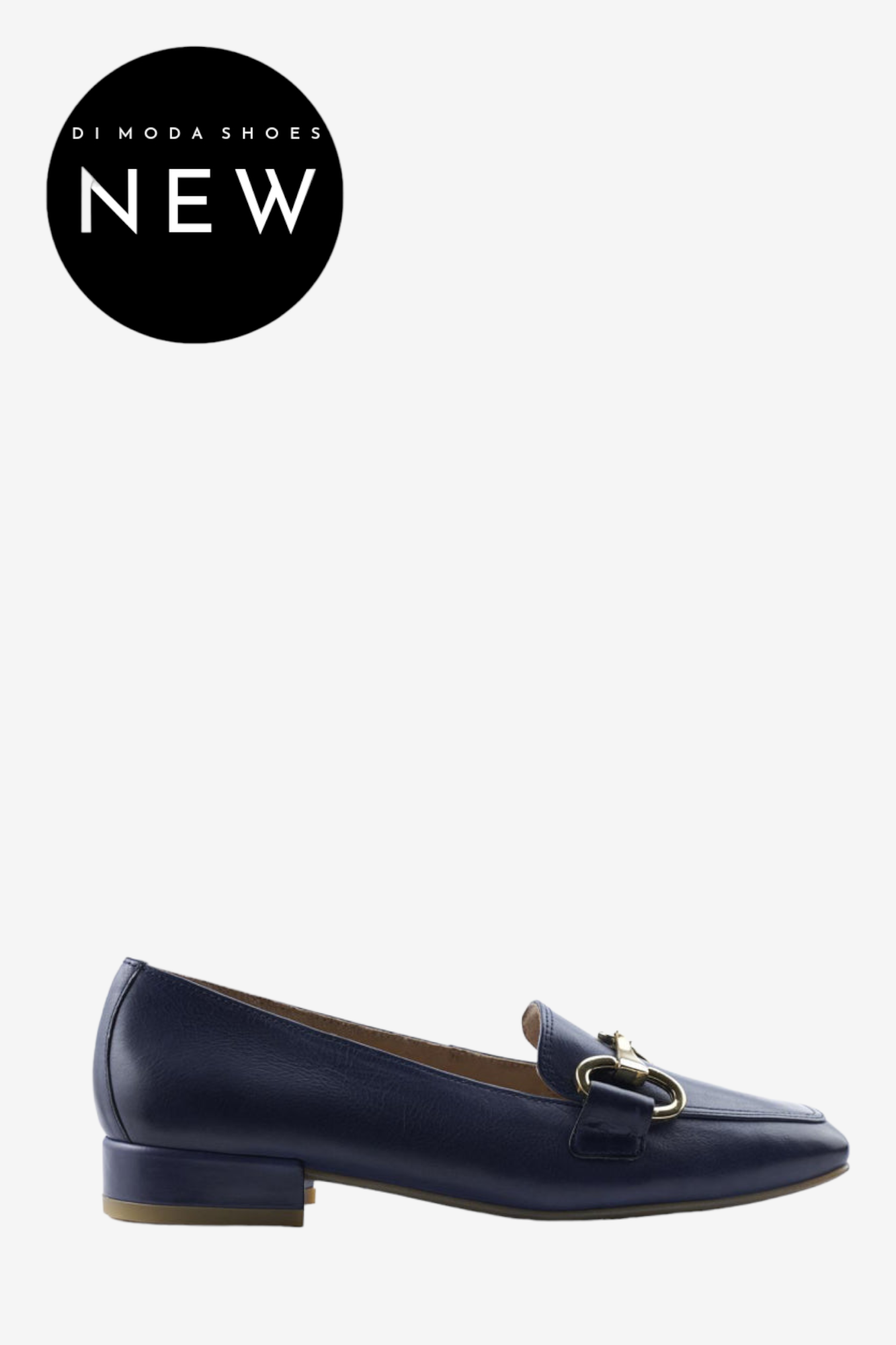 Navy blue outlet patent leather loafers