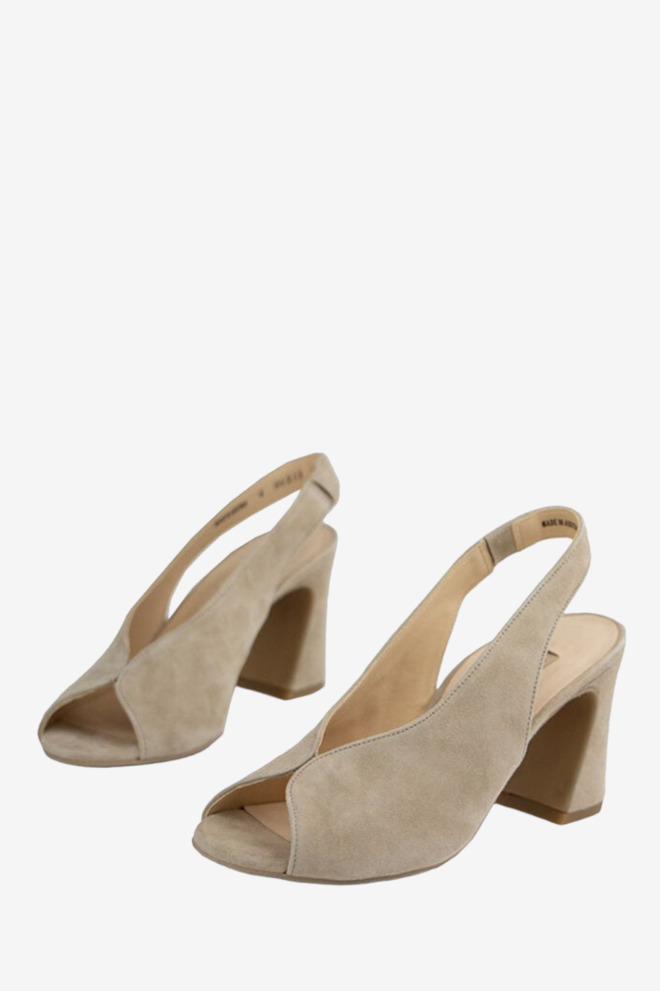 PAUL GREEN 6038 BEIGE SUEDE HEELS