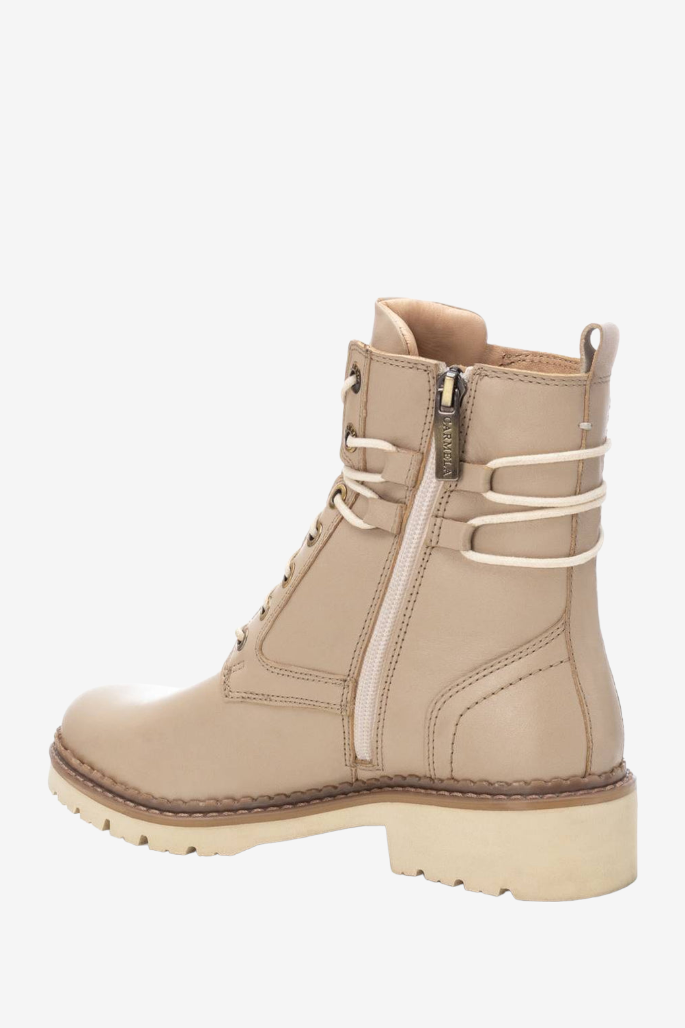 CARMELA 161028 TAUPE LEATHER BOOT