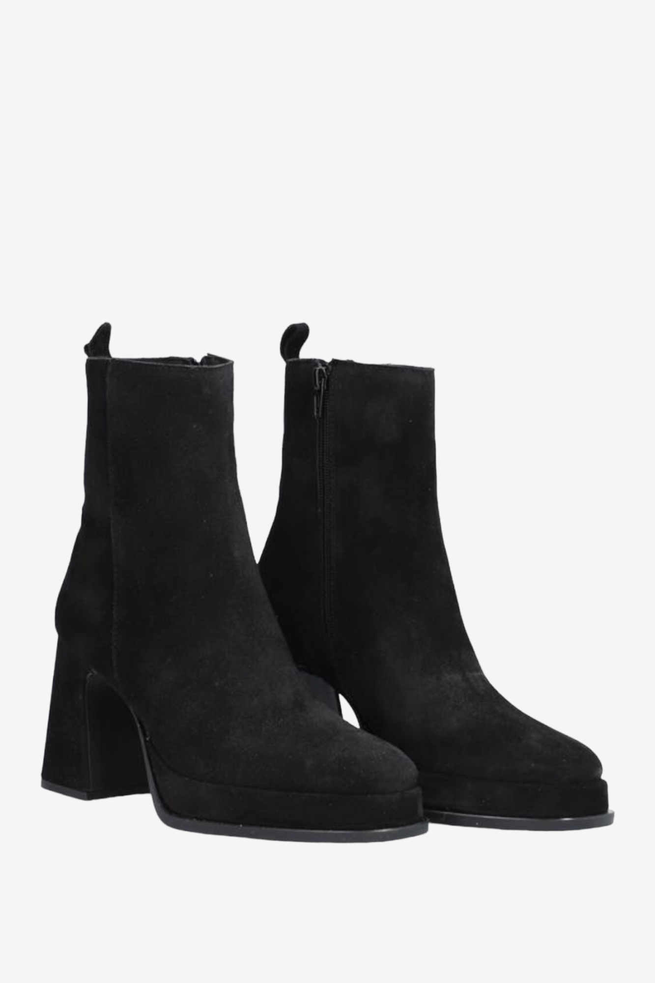 ALPE 2749 BLACK SUEDE PLATFORM BOOT