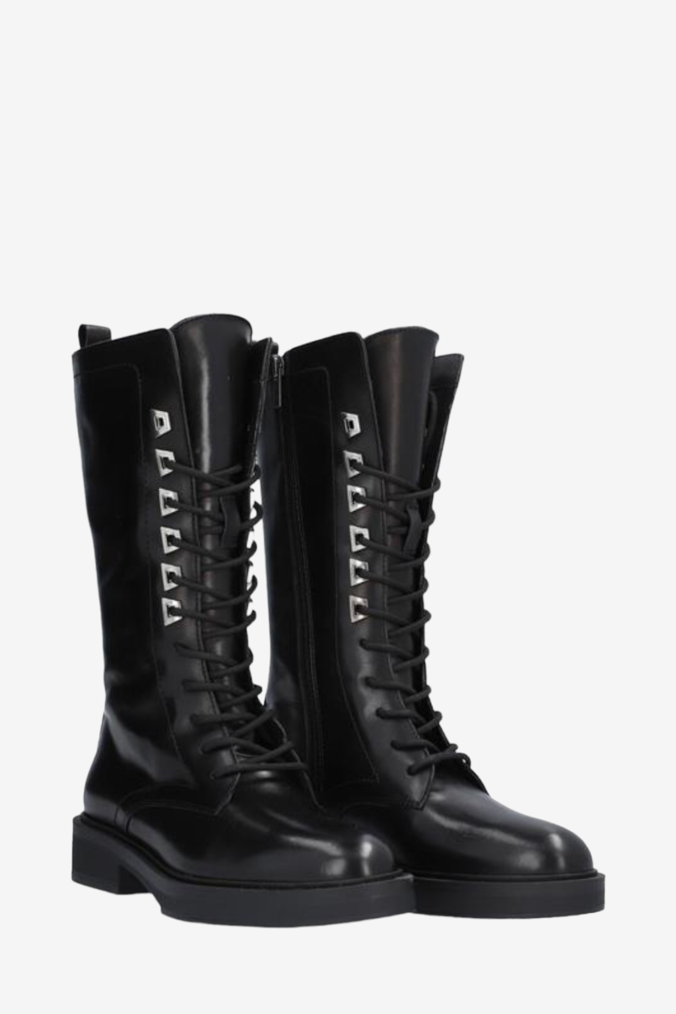 ALPE 2700 BLACK LEATHER BIKER BOOT