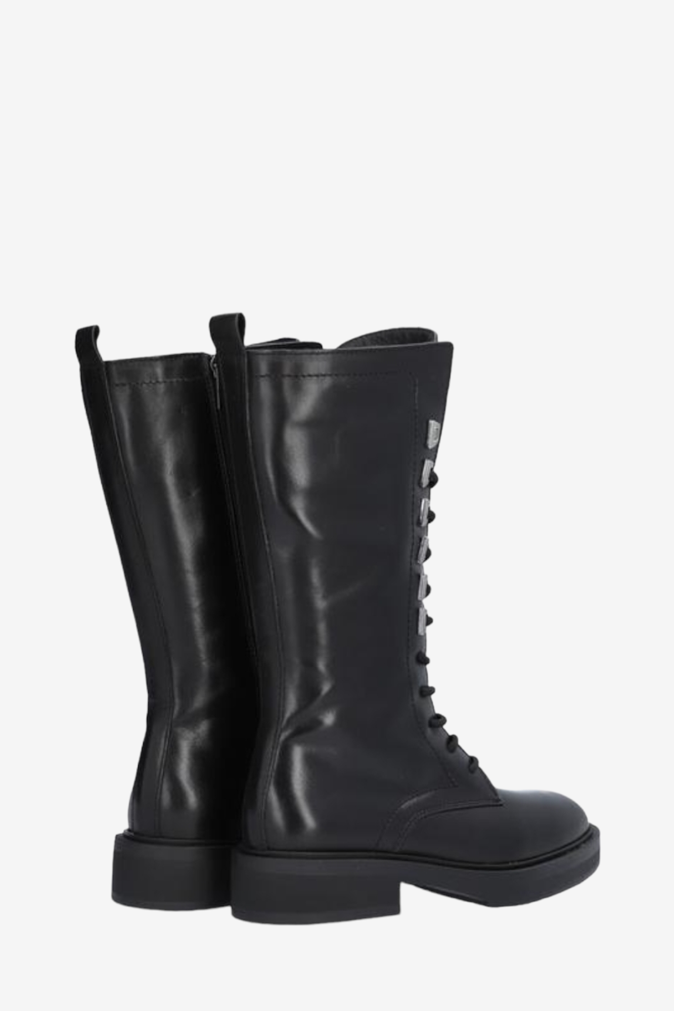 ALPE 2700 BLACK LEATHER BIKER BOOT