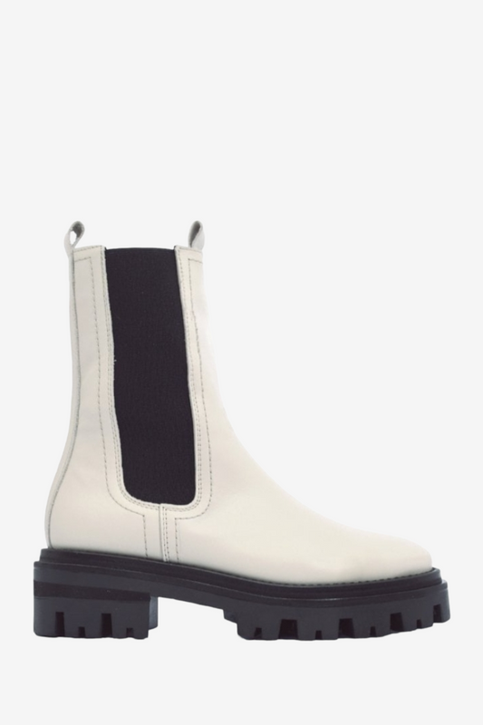 ALPE 2451 WHITE LEATHER CHELSEA BOOT