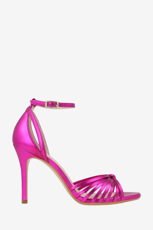 LODI YISIS PINK LEATHER SANDALS