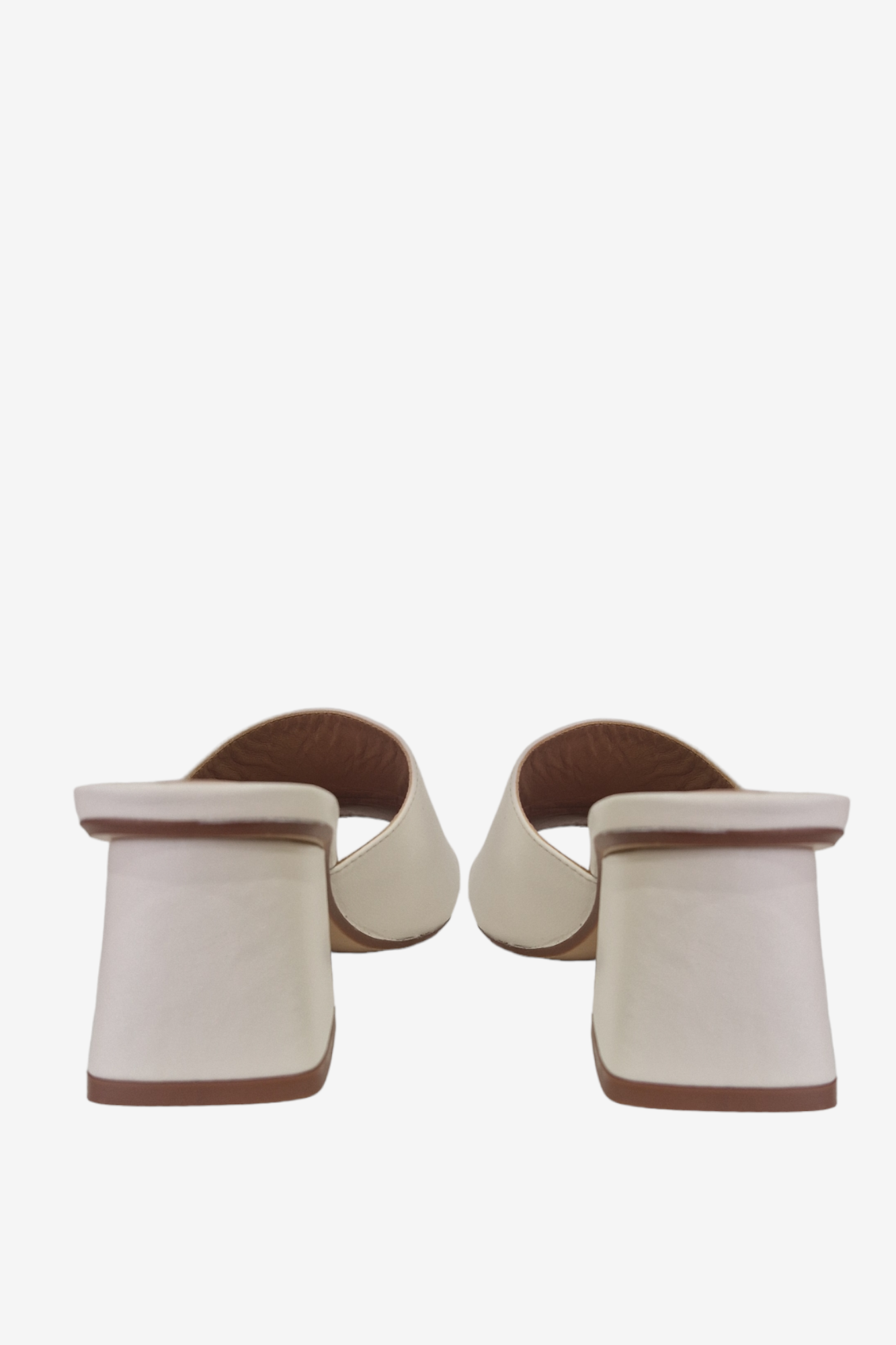 LODI MIL4291 COTTON OFF WHITE HEELED MULE