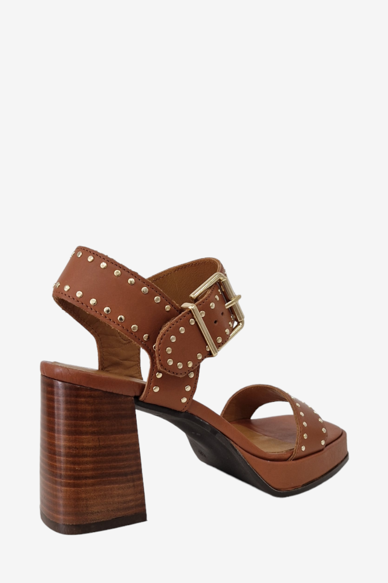 ALPE 5127 TAN LEATHER HEELED SANDAL