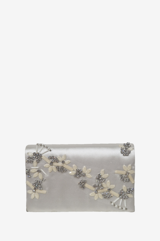 MENBUR OFF WHITE EMBROIDERED BAG