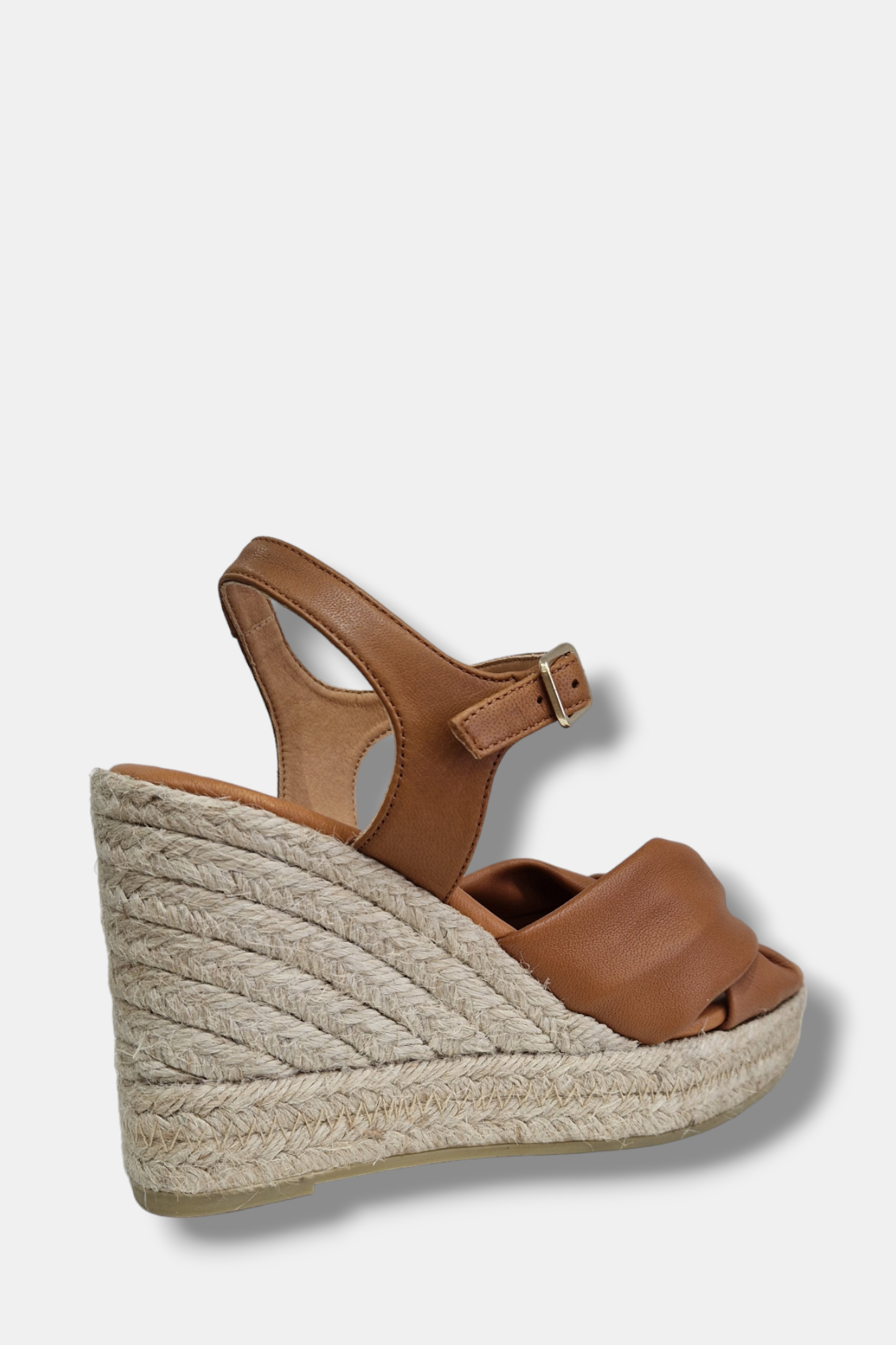 MARIAN TAN LEATHER ESPADRILLE WEDGES