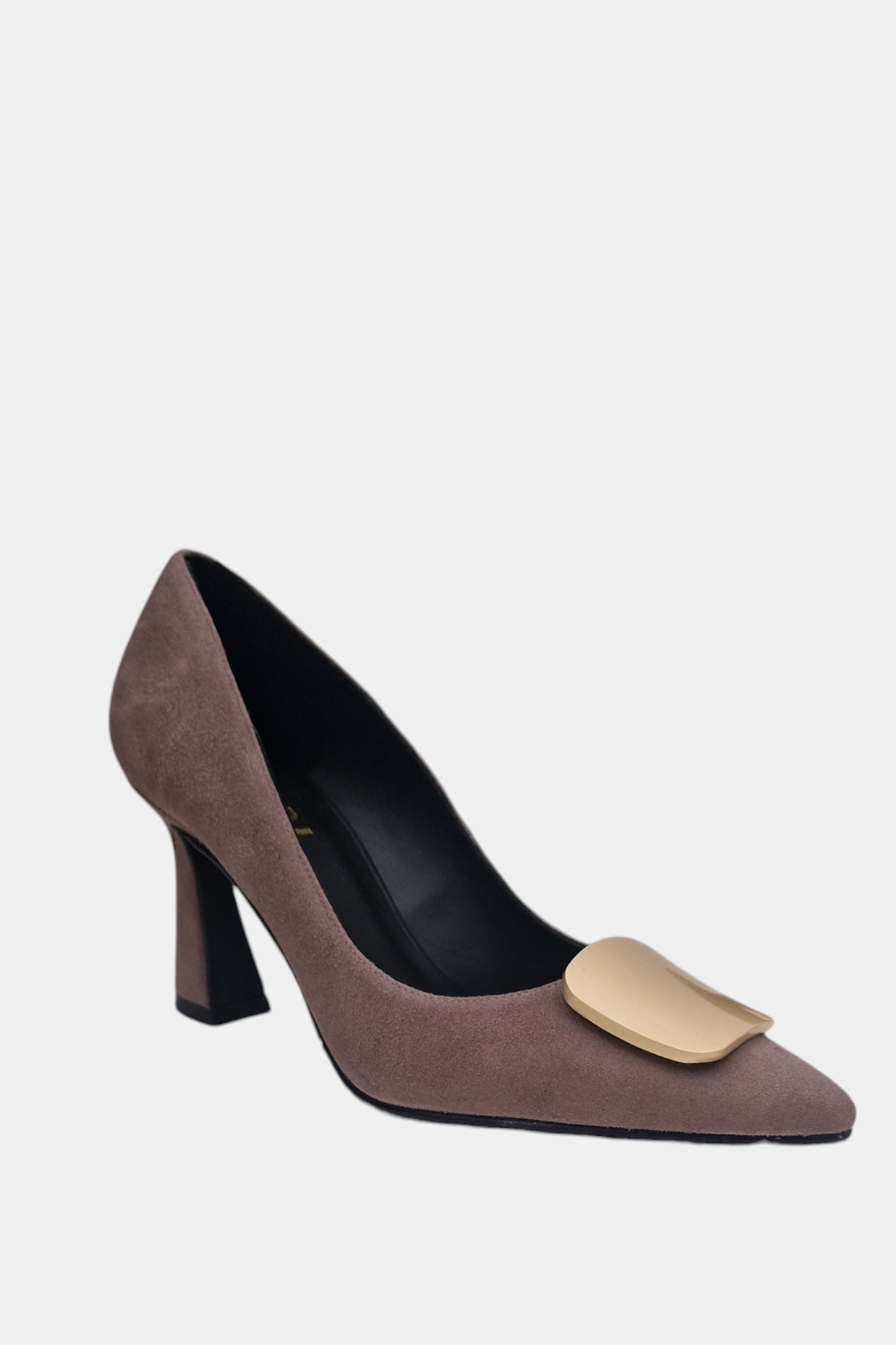 LODI RUDILA MINK LEATHER SUEDE HEEL
