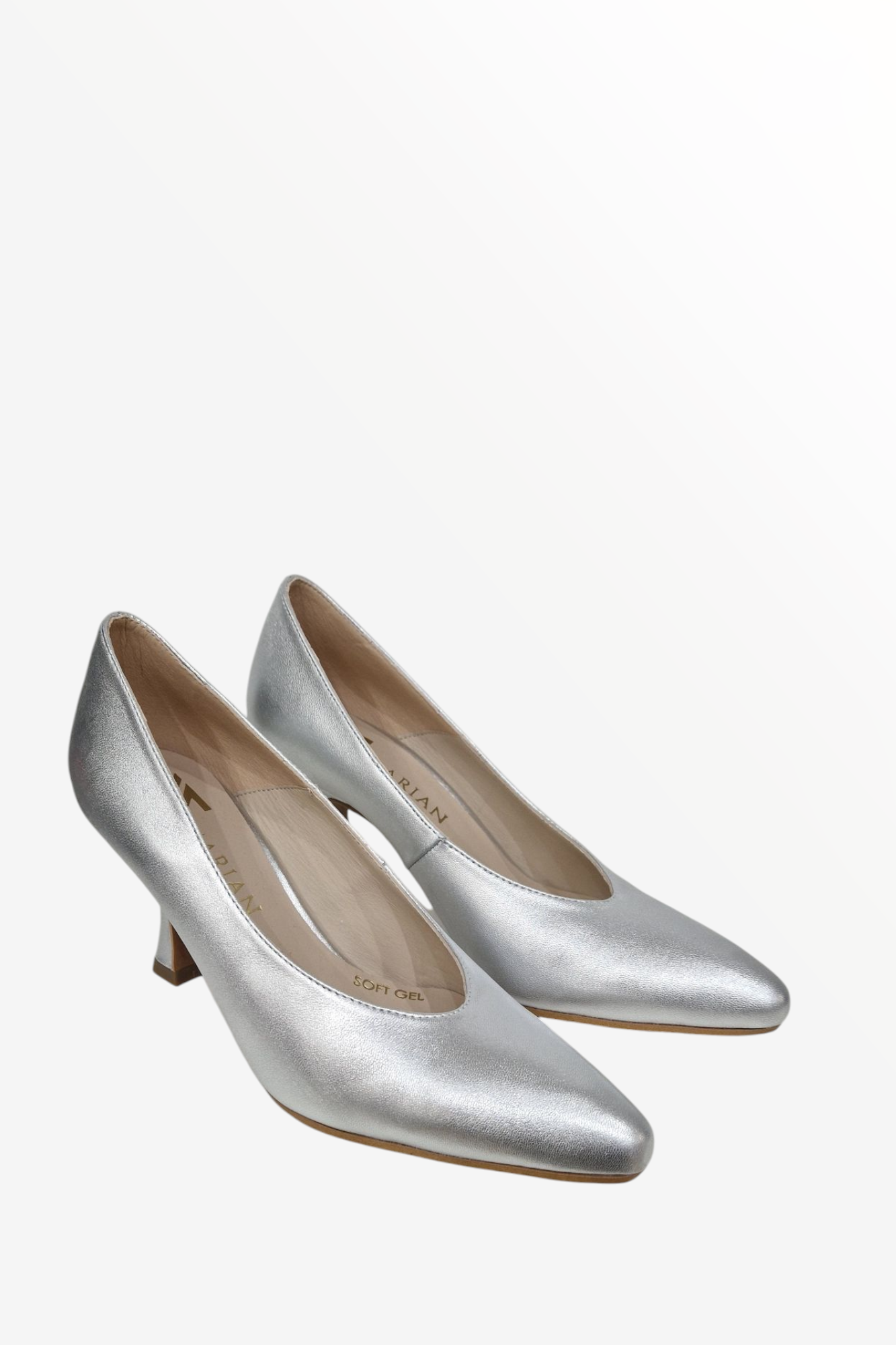 MARIAN 4601 SILVER LEATHER HEEL