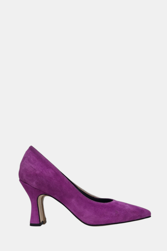 D'CHICA'S FUSHIA SUEDE HEEL