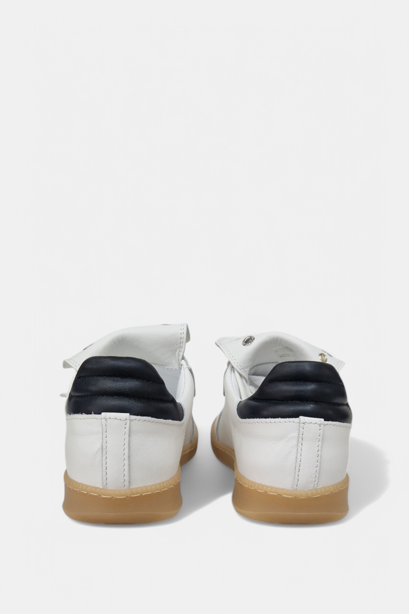 MELINE LATTICE WHITE LEATHER TRAINER
