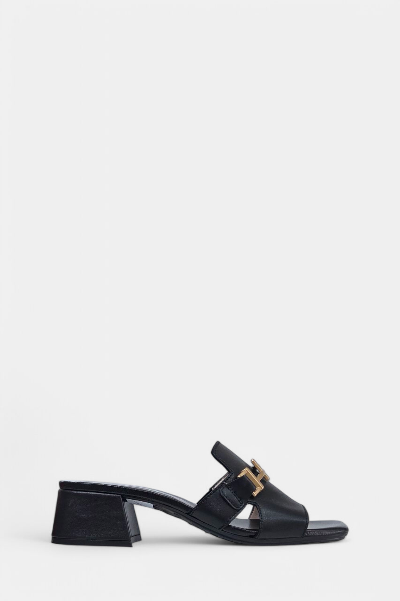 HISPANITAS 254069 BLACK LEATHER MULE