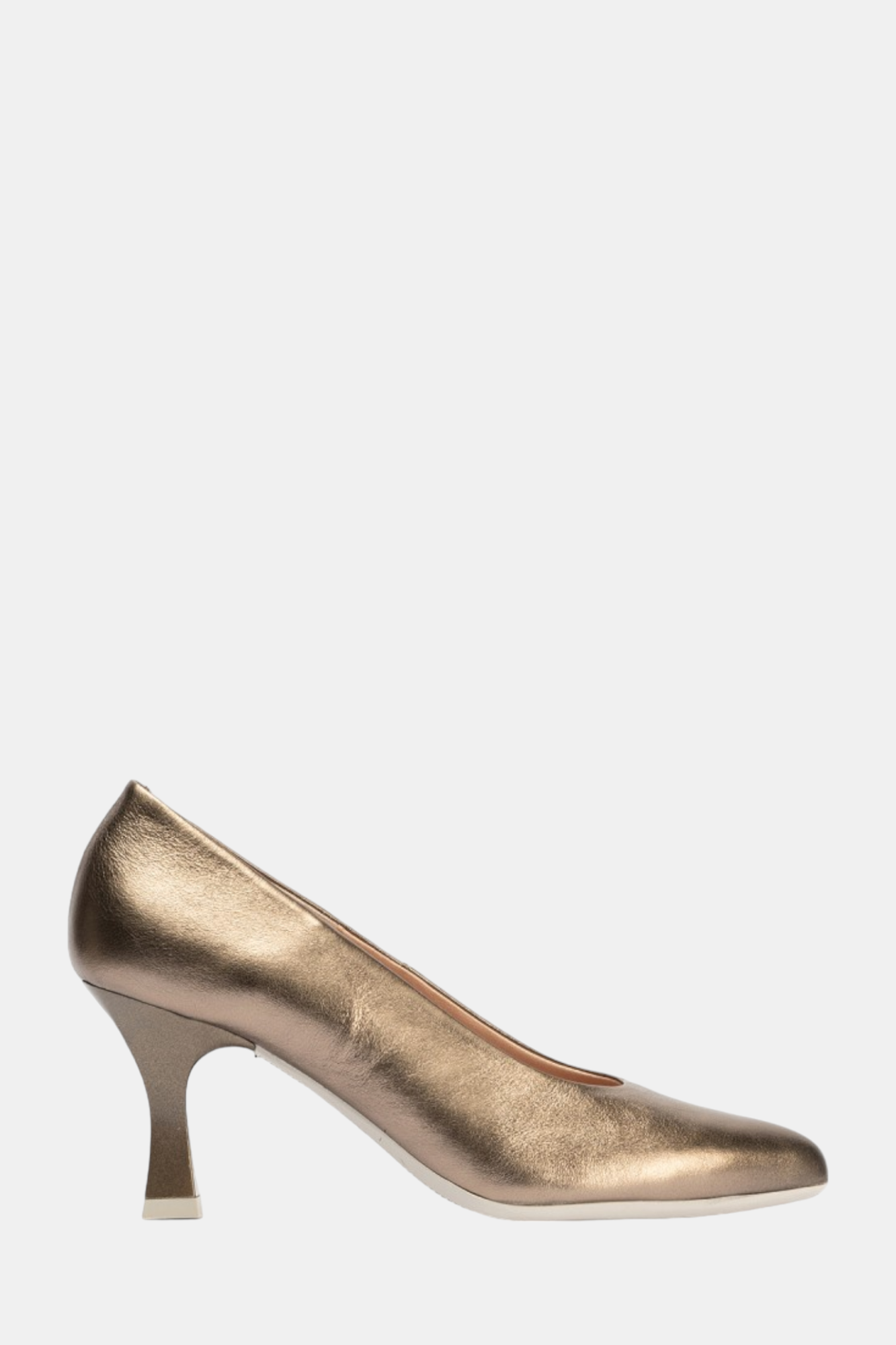 PITILLOS 5802 PEWTER LEATHER HEEL