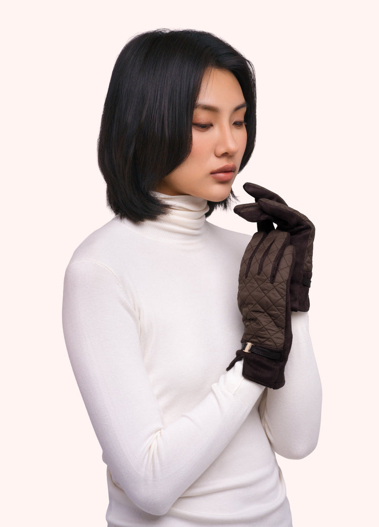 POWDER PENELOPE CHOCOLATE GLOVES