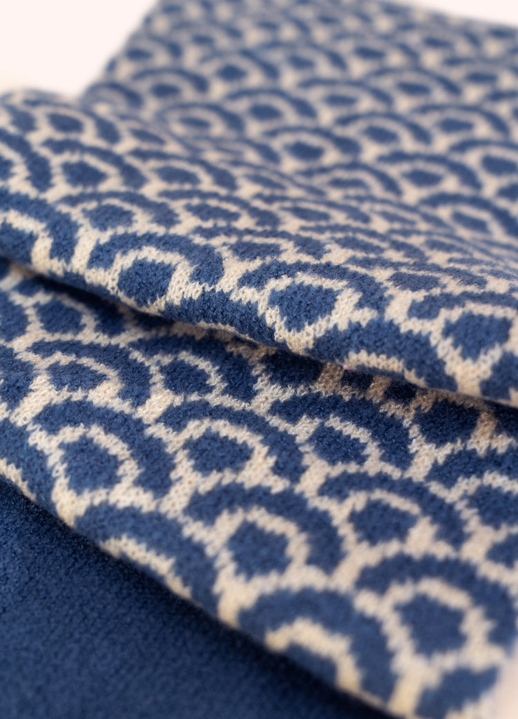 POQDER AGATHA DENIM MIX SCARF