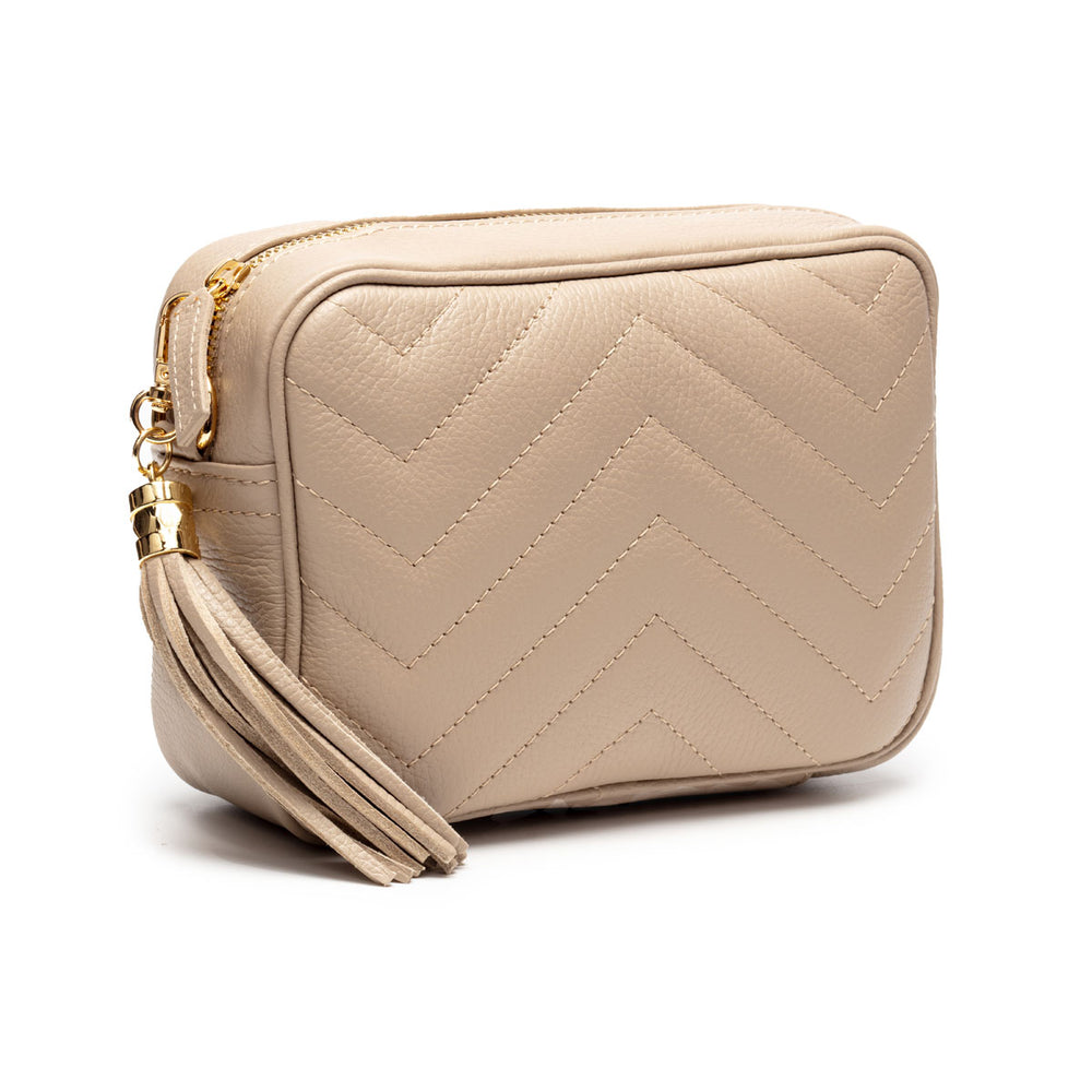 ELIE BEAUMONT QUILTED BISCUIT LEATHER BAG