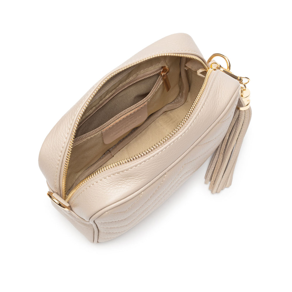ELIE BEAUMONT QUILTED BISCUIT LEATHER BAG