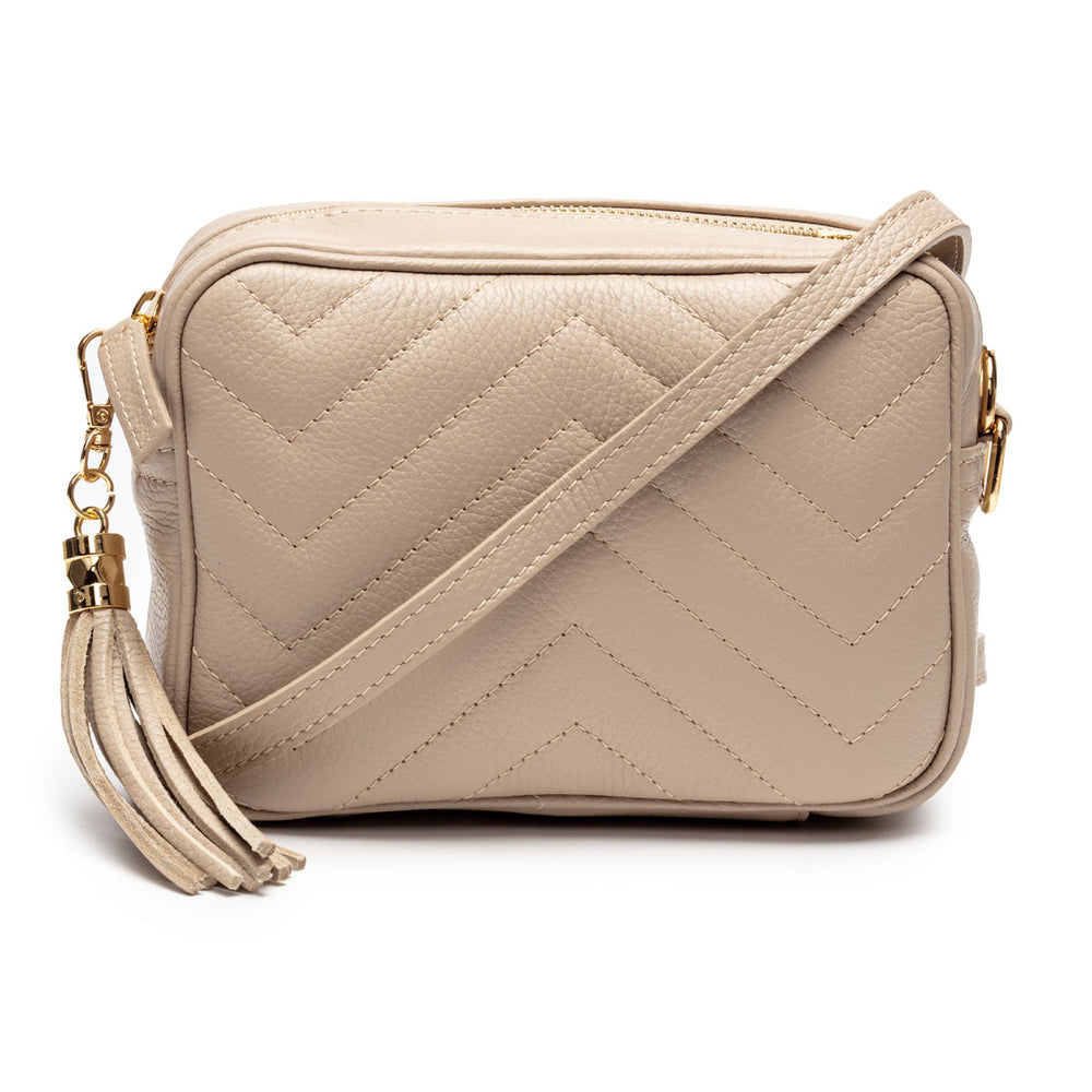 ELIE BEAUMONT QUILTED BISCUIT LEATHER BAG