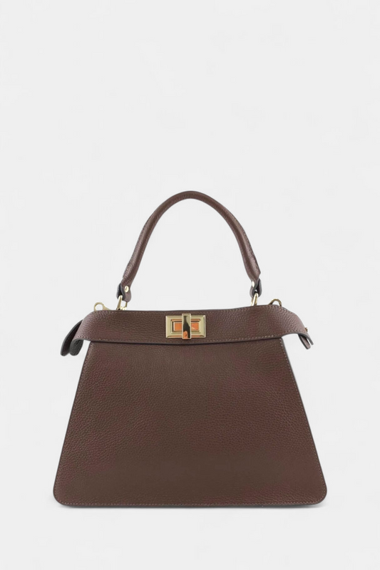 MARLON MELANIA BROWN LEATHER BAG