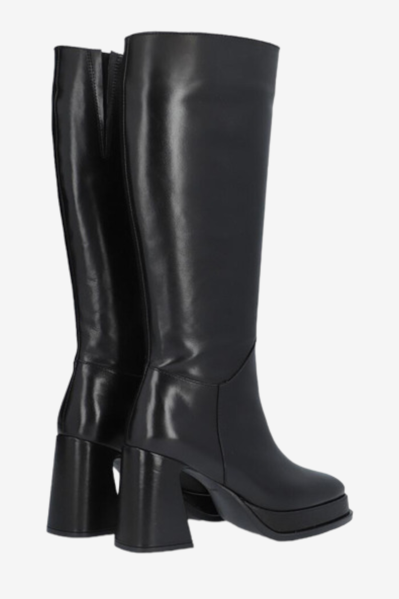 ALPE 2748 BLACK LEATHER KNEE HIGH BOOT
